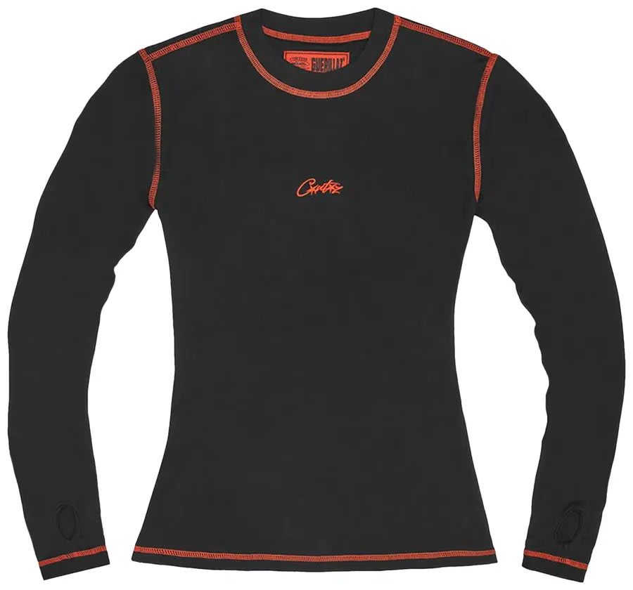 Corteiz Mesh Long-Sleeve Black/Red