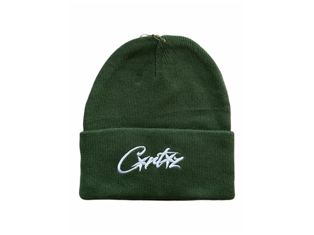 Corteiz Allstarz Folded Beanie green