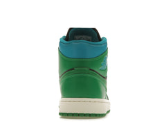 Jordan 1 Mid Lucky Green Aquatone (Women's)