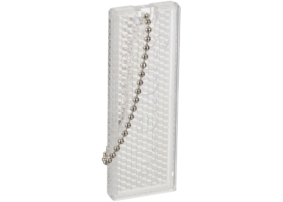 Supreme Reflective Keychain Clear