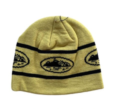 Corteiz Repeat Alcatraz Beanie Yellow Black