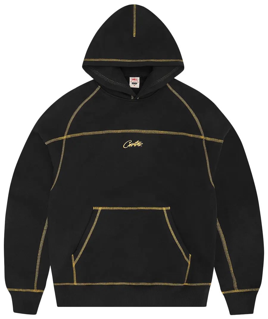 Corteiz HMP V2 Hoodie Black/ Yellow