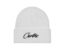 Corteiz 4Allstarz Folded Beanie White