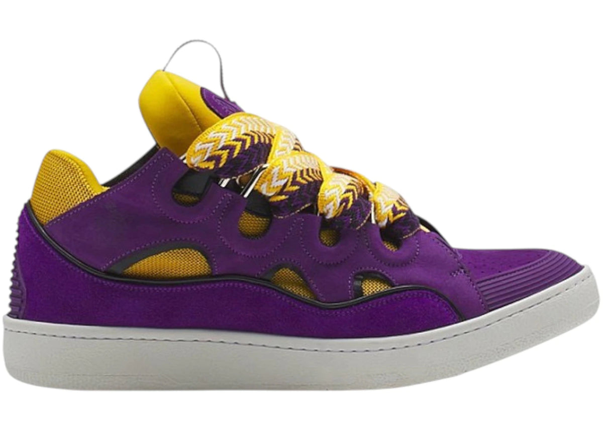 Lanvin Leather Curb Purple Yellow