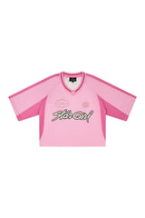Broken Planet Stargirl Football Jersey Pink