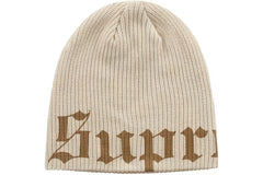 Supreme Old English Printed Beanie (SS26) Brown