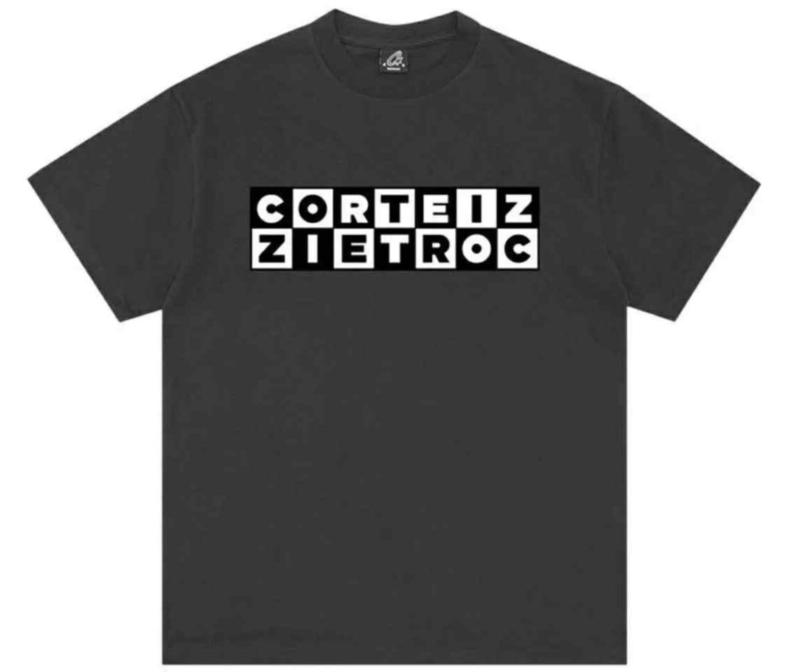 Corteiz cartoon network Tee black