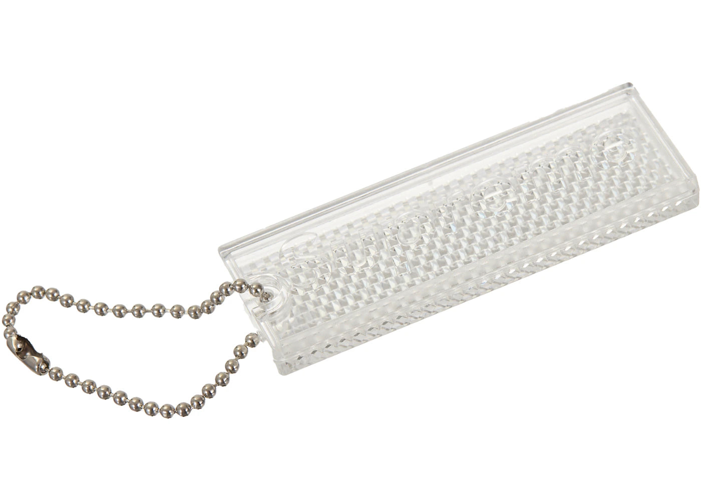 Supreme Reflective Keychain Clear