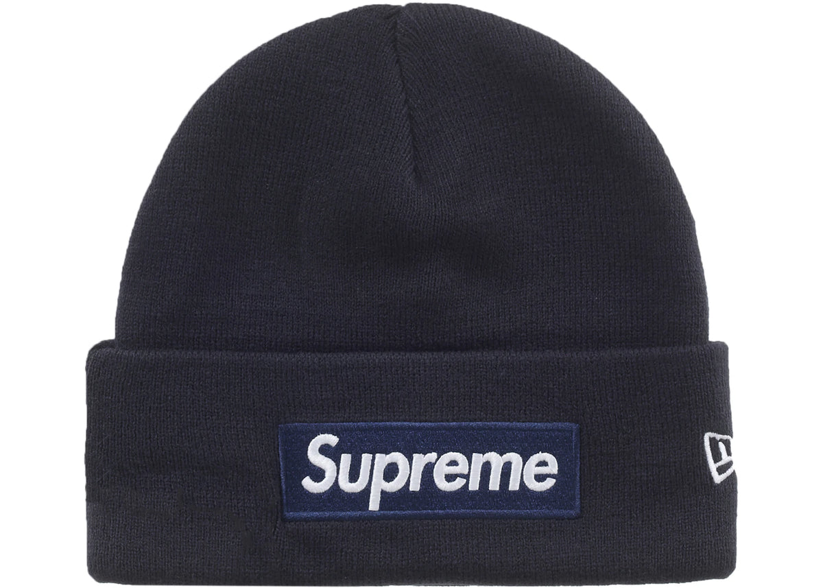 Supreme New Era Box Logo Beanie (FW25) Navy