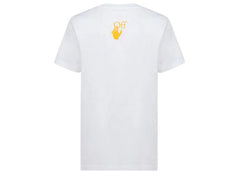 OFF-WHITE Caravaggio Saint Jerome Writing Hands Off Logo Slim Fit T-shirt While/Black/Yellow