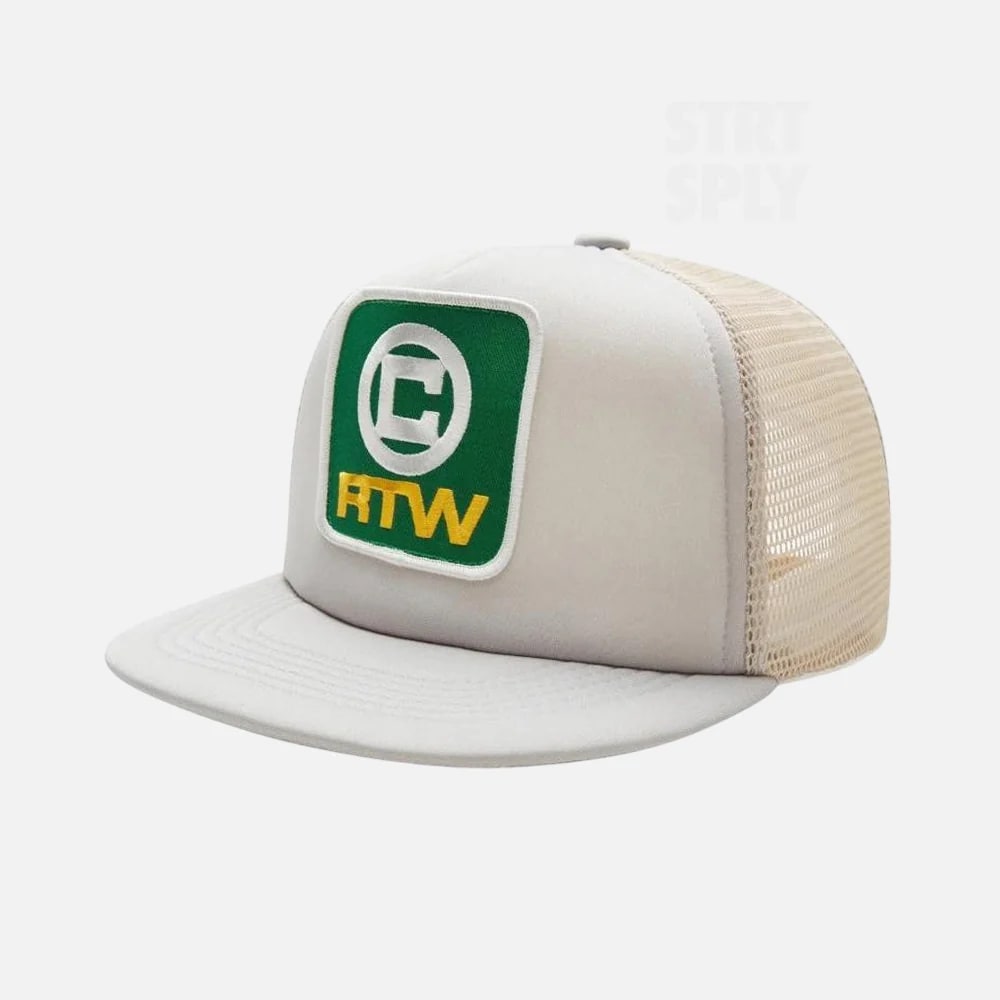 Corteiz RTW Box Trucker Cap Grey Green
