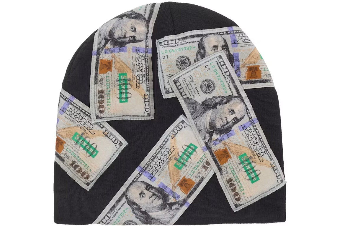 Supreme Money Beanie Black