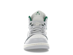 Jordan 1 Mid White Pure Platinum Pine Green