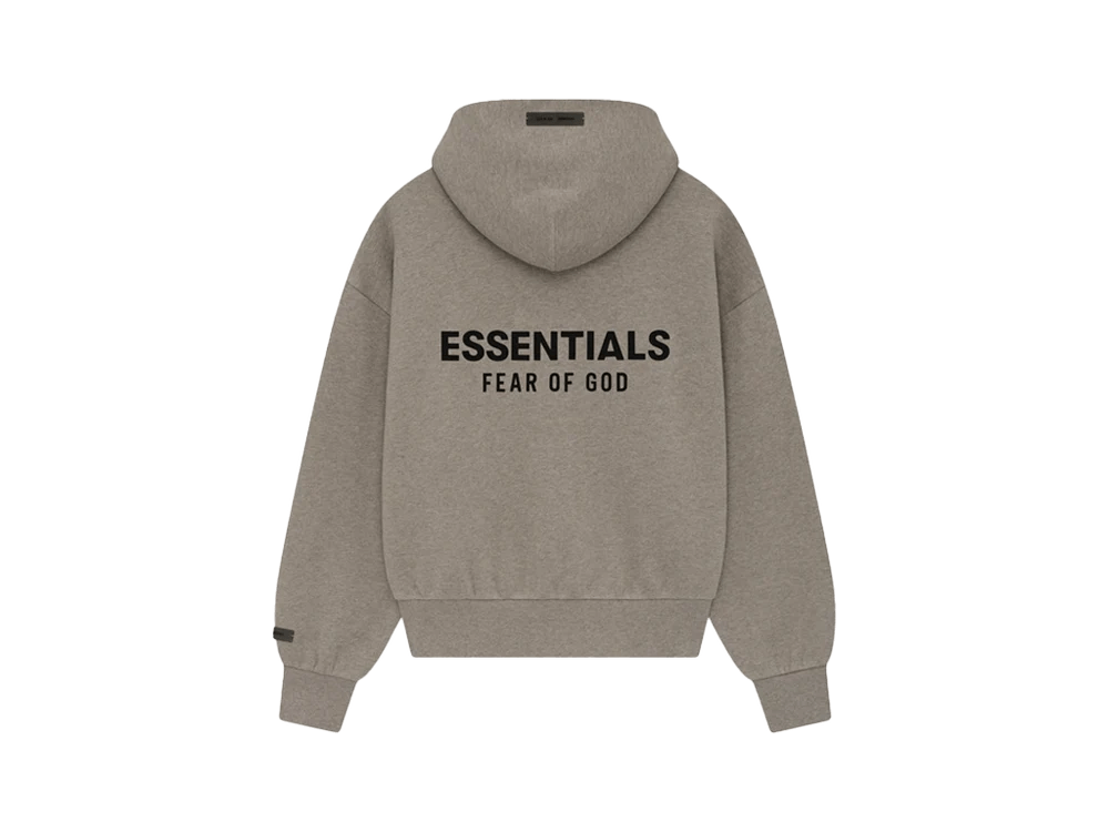 Fear of God Essentials Classic Fleece Zip-Up Hoodie Homestead Heather