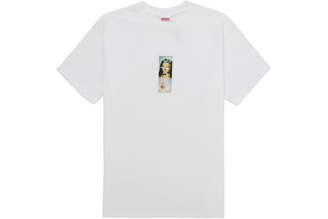 Supreme Prayer Card Box Logo Tee White