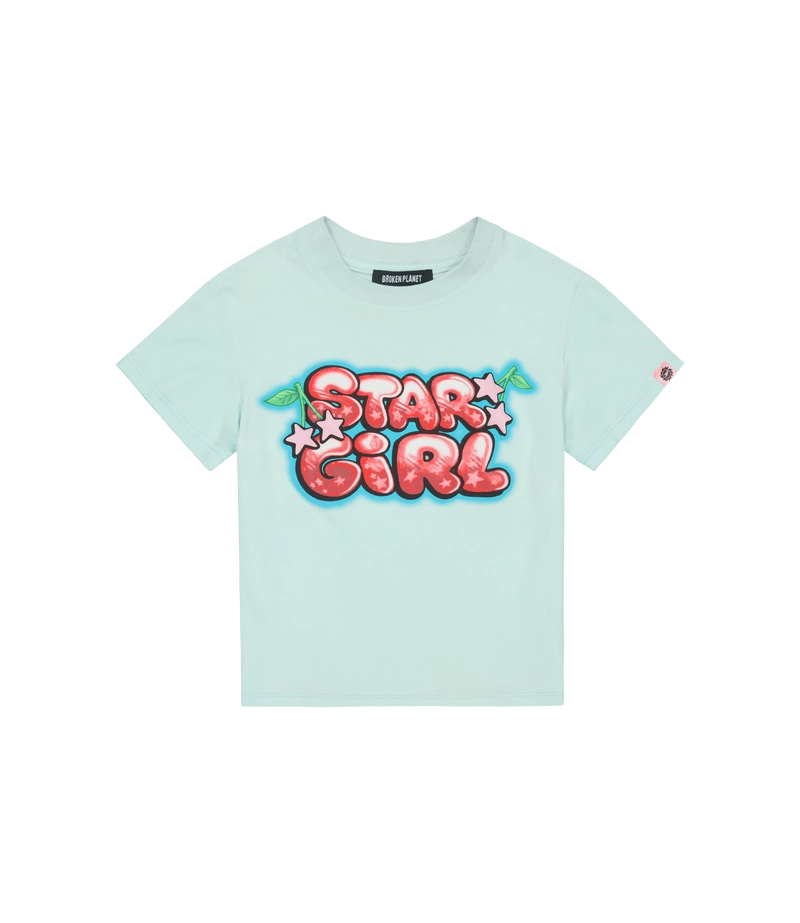 Broken Planet Stargirl Tee Aqua Blue