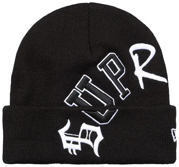 Supreme New Era Arc Beanie Black