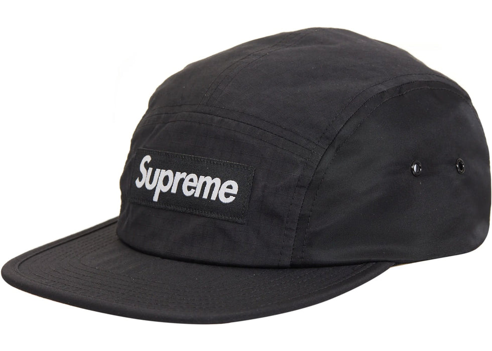 Supreme Waxed Ripstop Camp Cap Black