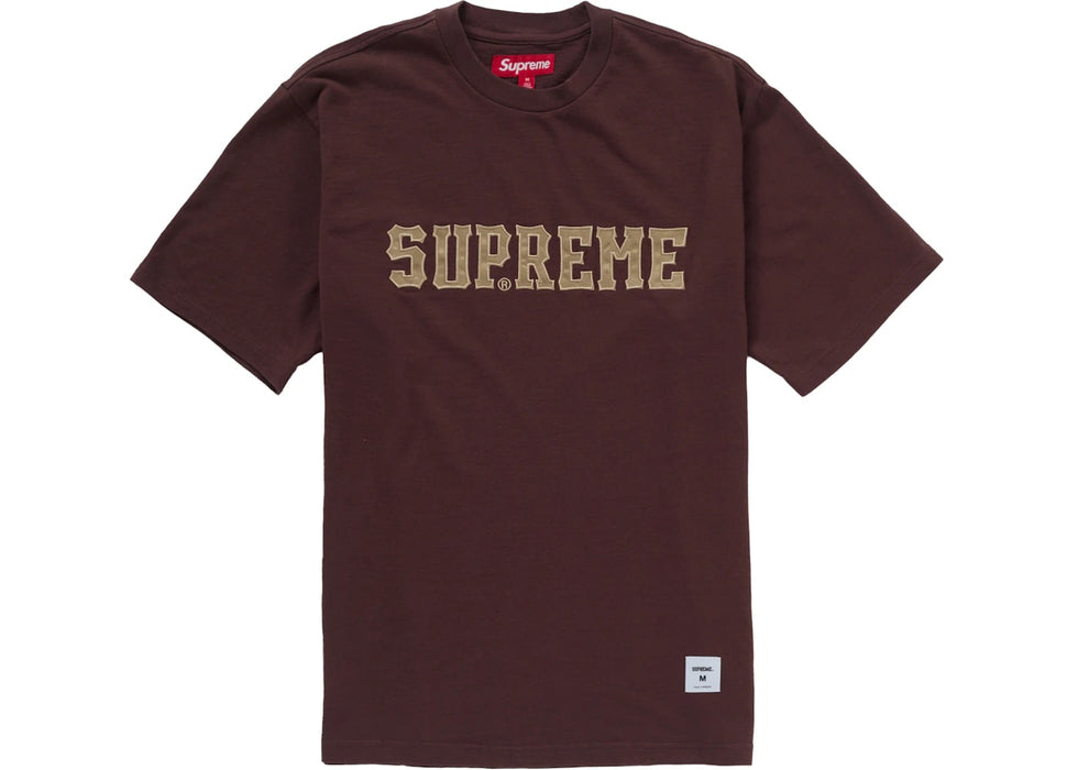 Supreme Twill Applique S/S Top Brown