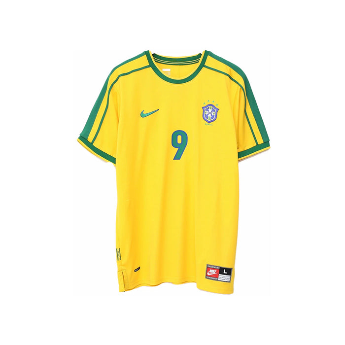 Nike Brazil 1998 Reissue Ronaldo Soccer Replica Jersey Varsity Maize