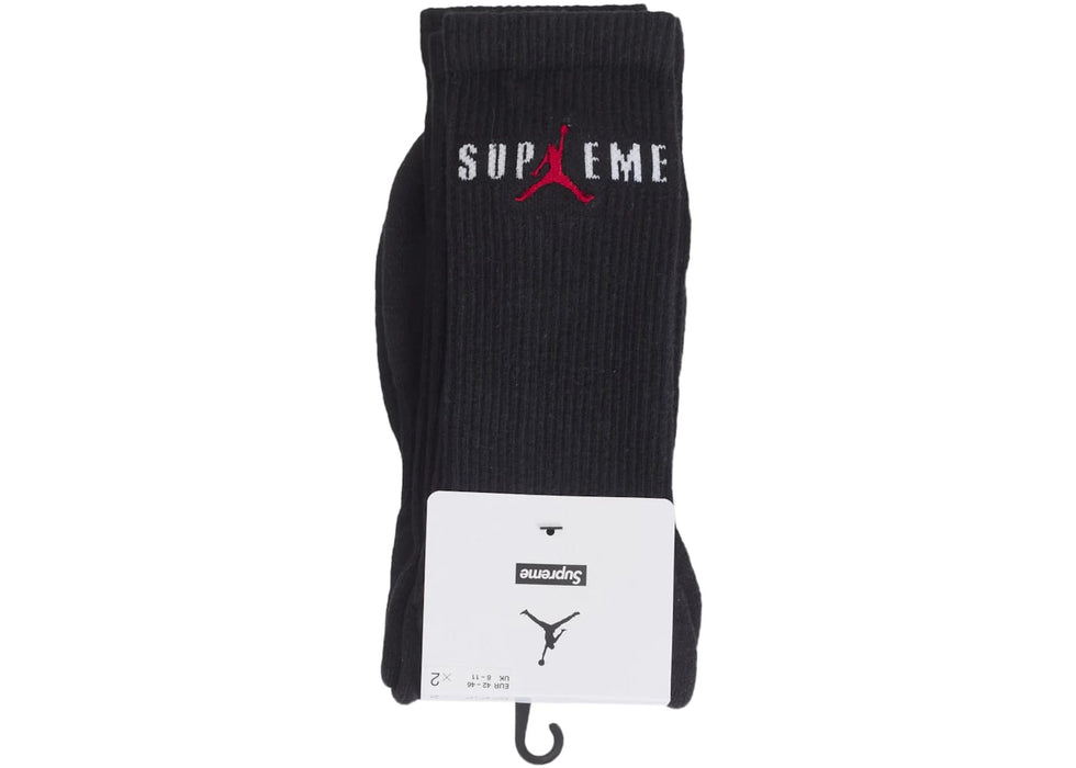 Supreme Jordan Crew Socks Black