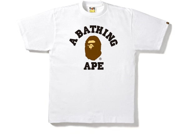 BAPE College Tee White