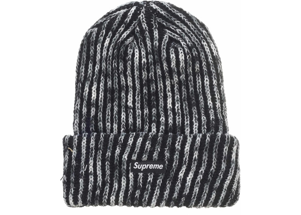 Supreme Rainbow Loose Gauge Beanie Black