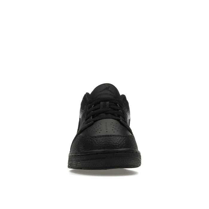 Jordan 1 Low Tumbled Leather Black (GS)