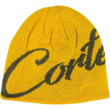 CORTEIZ OG Script Skully Beanie Yellow