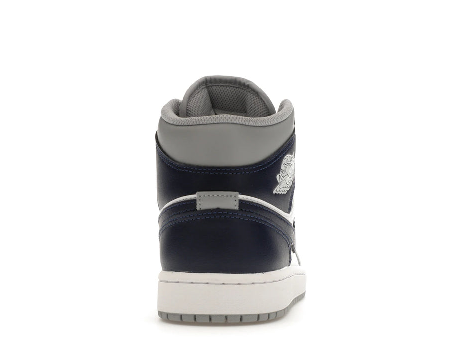 Jordan 1 Mid Wolf Grey Midnight Navy
