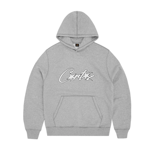 Corteiz Satin applique allstarz hoodie grey