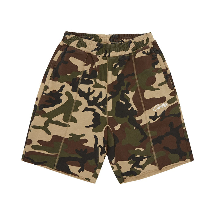 Corteiz HMP Raw Hem Shorts Camo