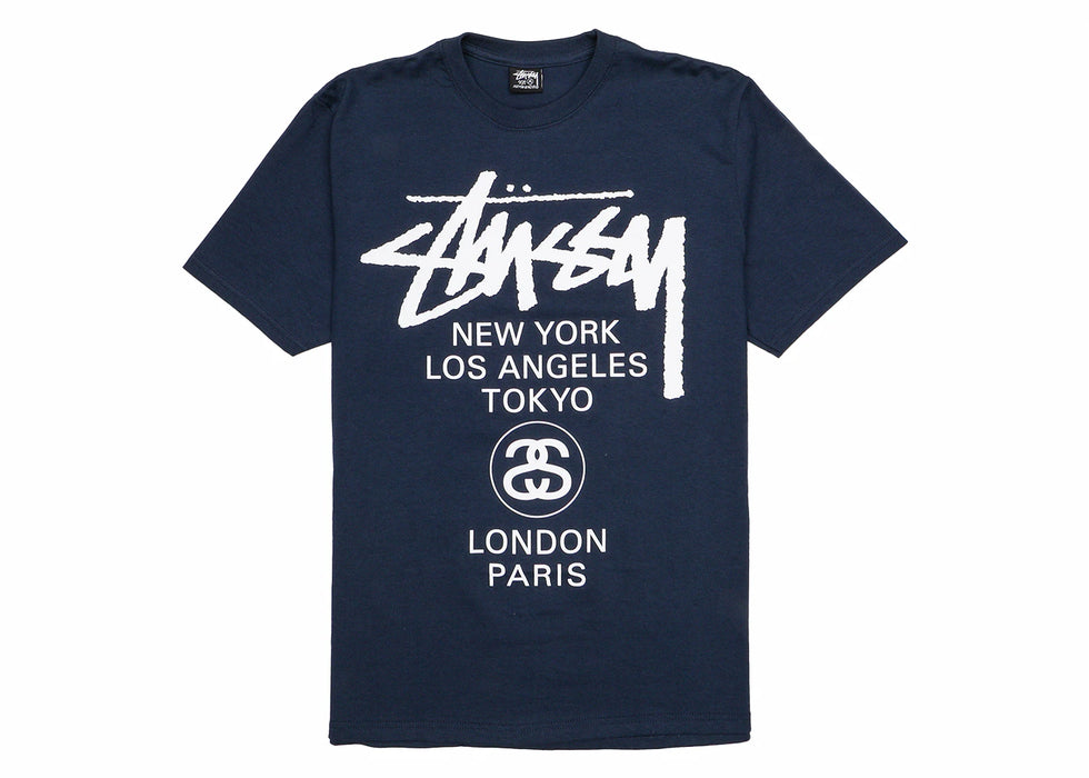 Stussy World Tour T-shirt Navy