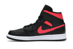 Jordan 1 Mid Black Siren Red (Women's)