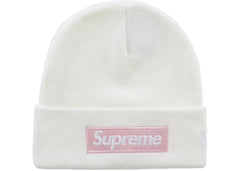 Supreme New Era Box Logo Beanie (FW25) White