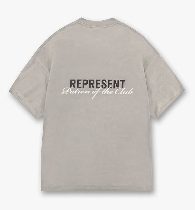 Represent Patron Of The Club T-Shirt Mudstone