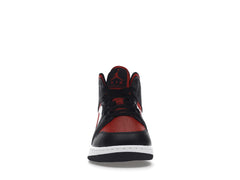 Air Jordan 1 Mid Black Fire Red (GS)