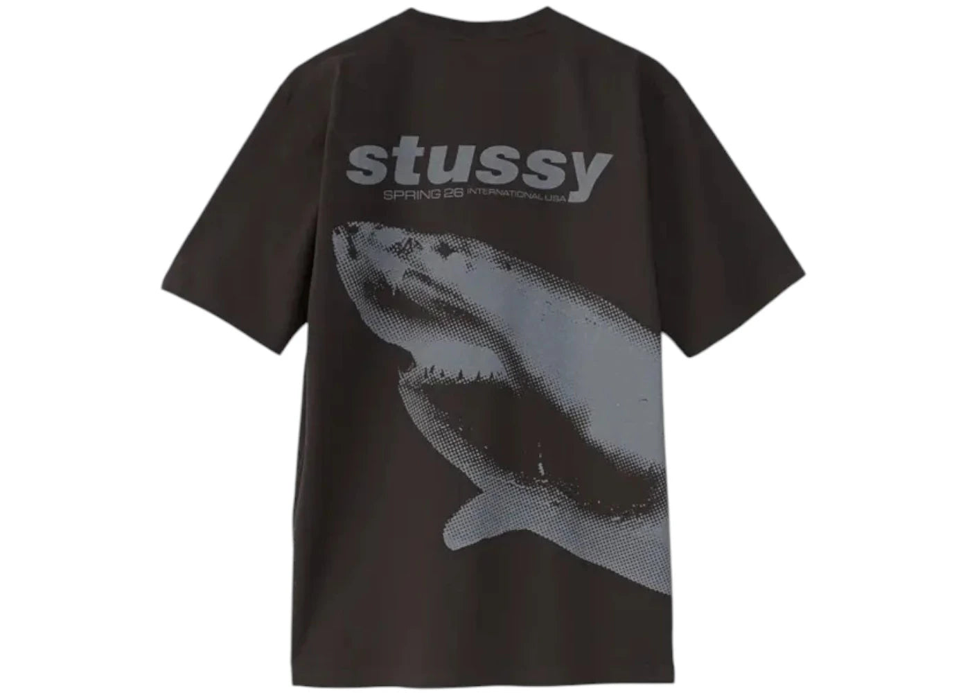 Stussy Shark Pigment Dyed Tee Faded Black