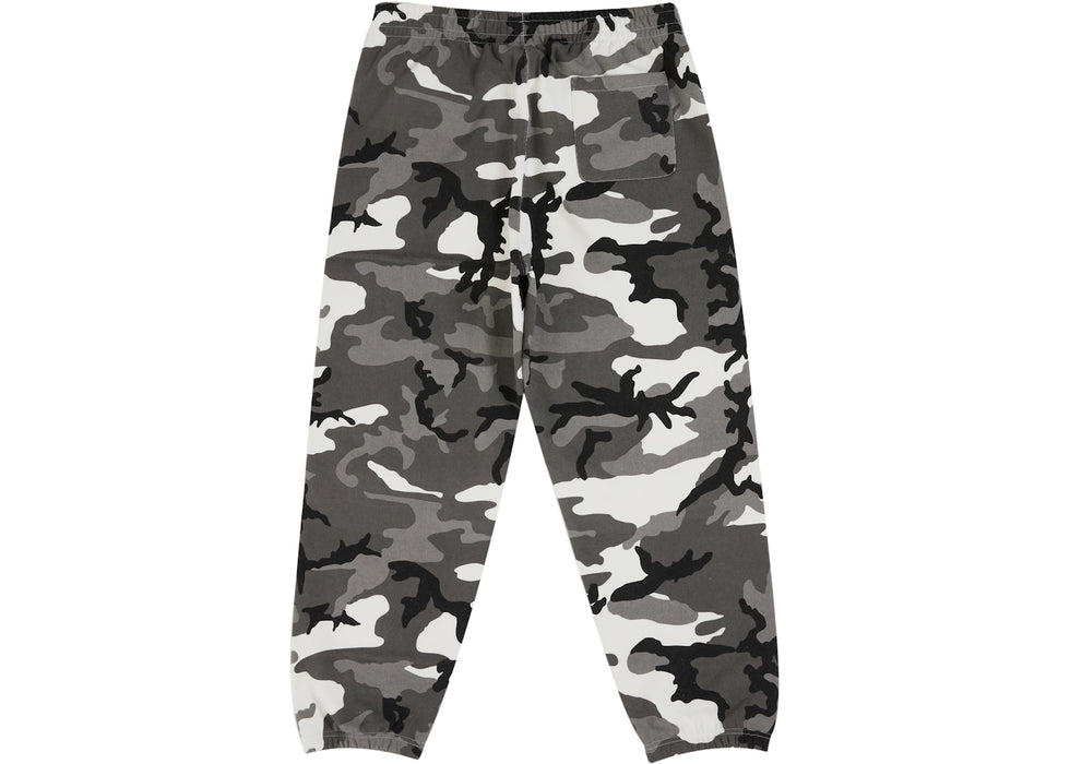 Supreme Satin Applique Sweatpant (SS26) Snow Camo