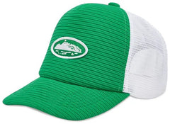 Corteiz Short Peak Trucker Hat Green