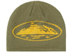 Corteiz Alcatraz Skully Khaki Green/Yellow