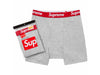 Supreme Hanes Boxer Briefs (2 Pack) Heather Grey