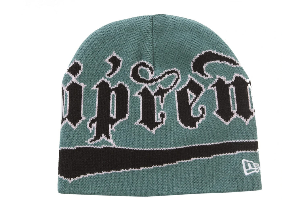 Supreme New Era Accent Beanie Green