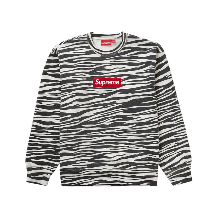 Supreme Box Logo Crewneck (FW22) Zebra