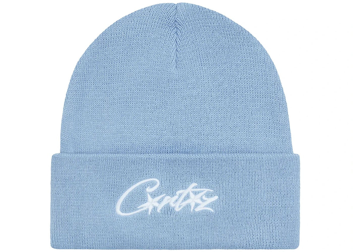 Corteiz Allstarz Folded Beanie Baby Blue