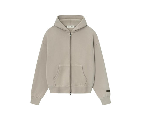 Fear of God Essentials S25 Zip-Up Hoodie Timber