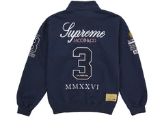 Supreme La Martina Zip Up Sweatshirt Navy