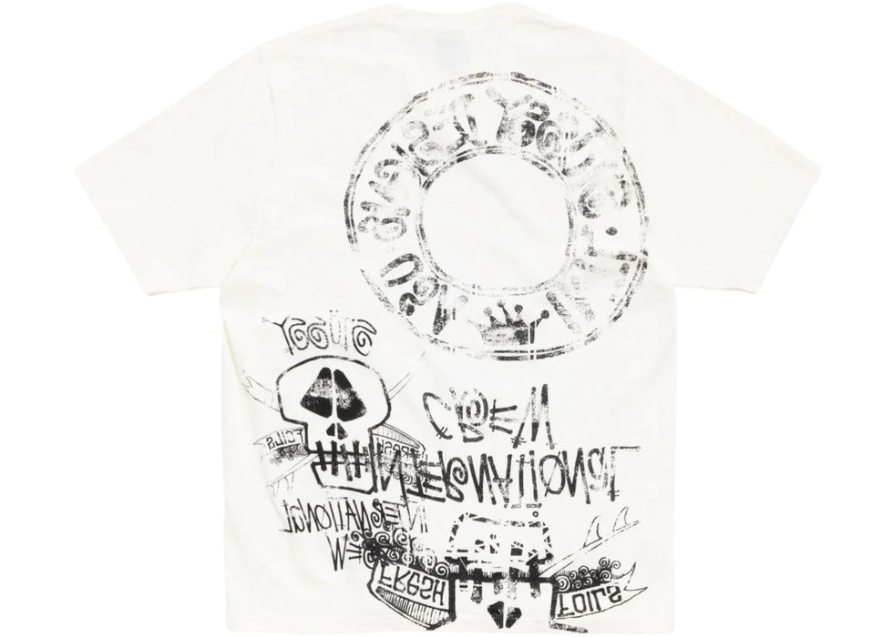 Stussy Skulls Pigment Dyed Tee Natural