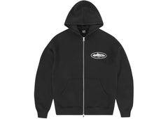 Corteiz Island Puff Print Zip Hoodie Black