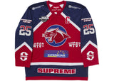 Supreme Rhinestone Hockey Jersey Red